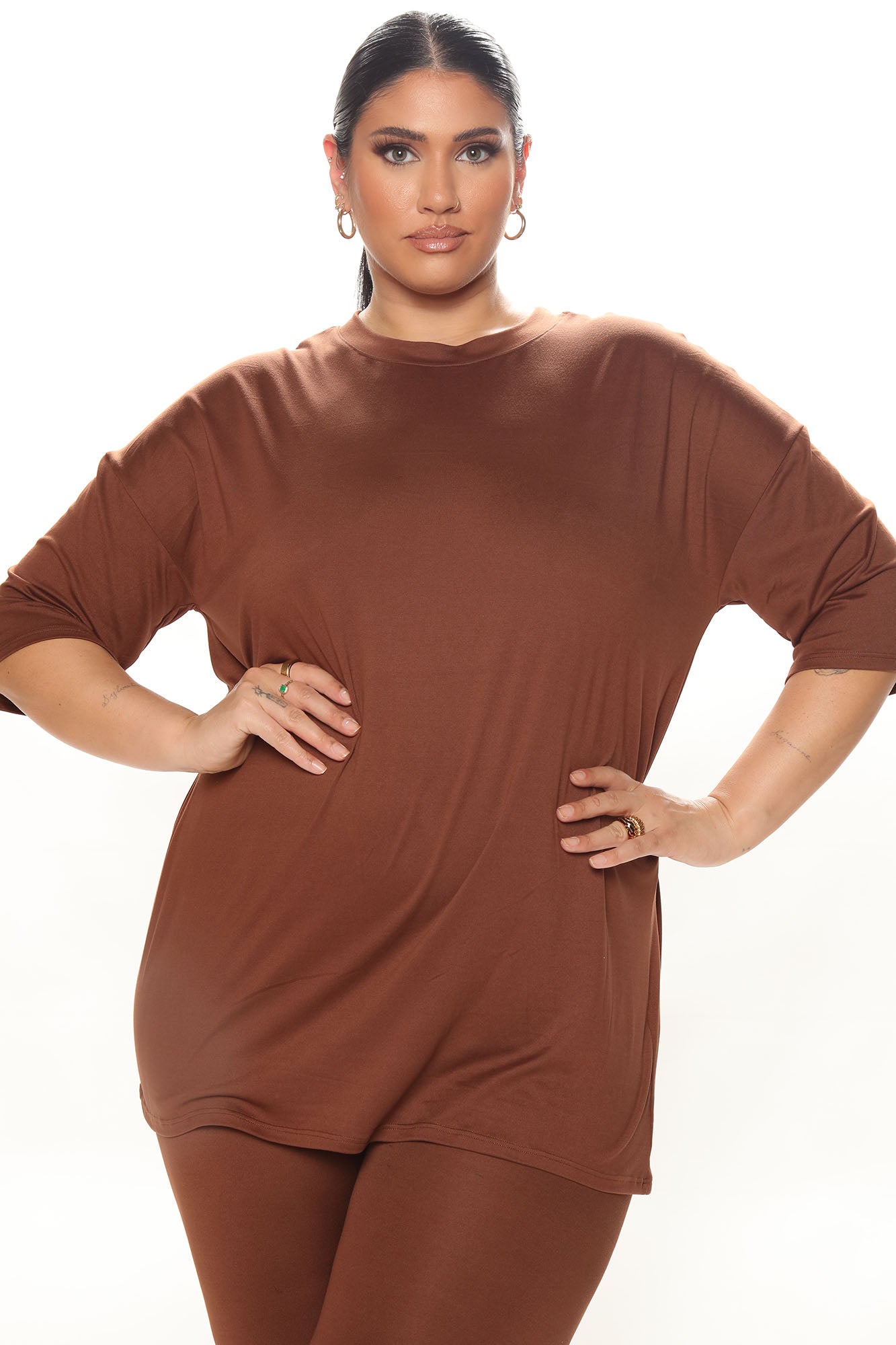 Weekend Vibes Legging Set - Brown