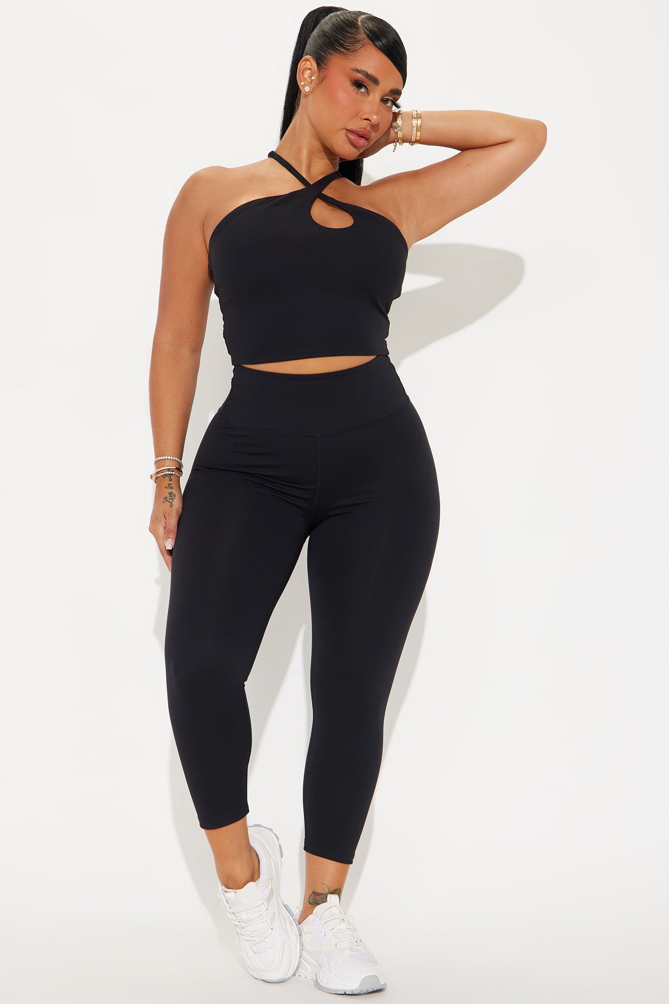 Flexibility Super Soft Capri Active Legging - Black