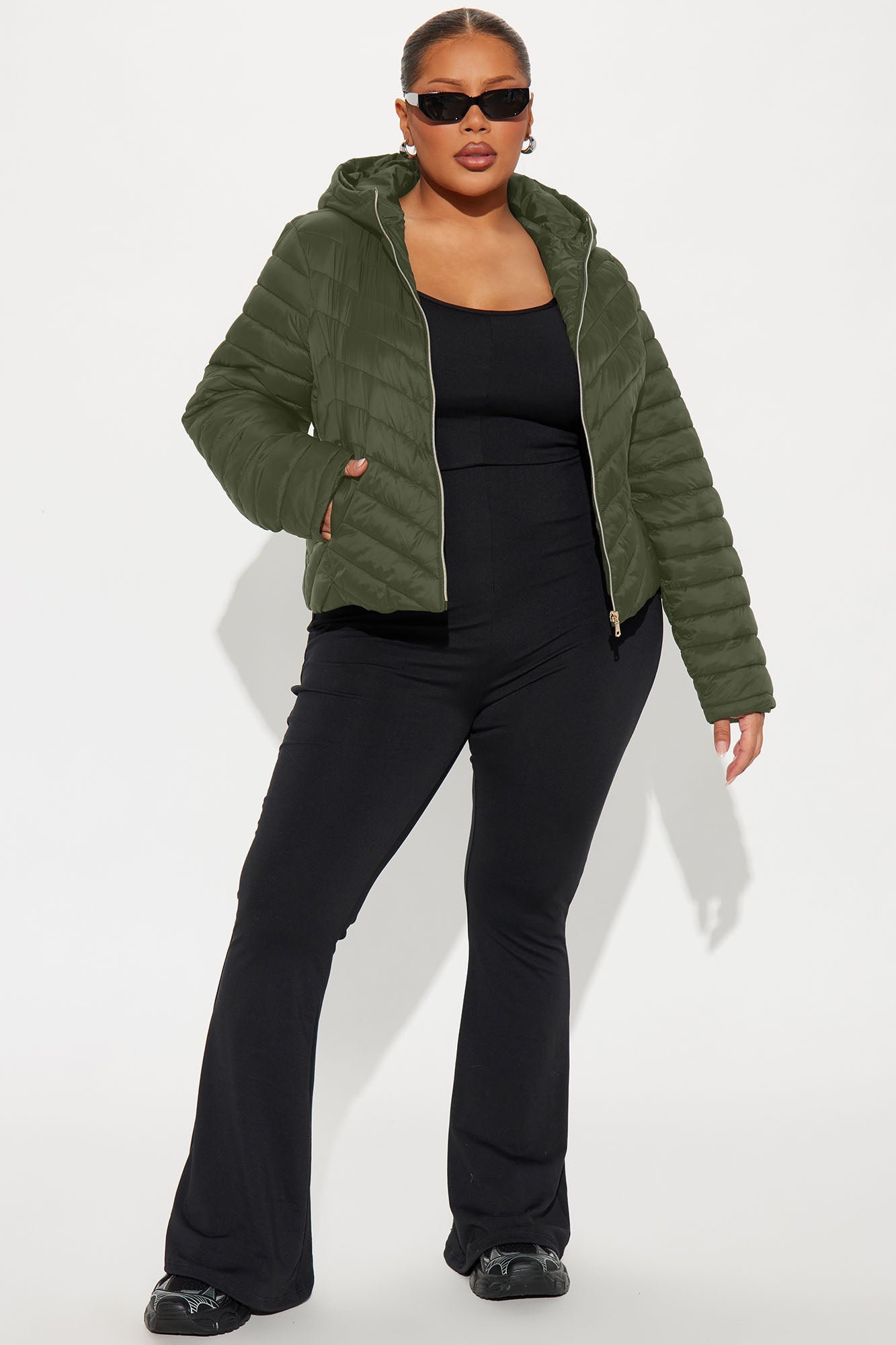 Cold Times Puffer Jacket - Olive
