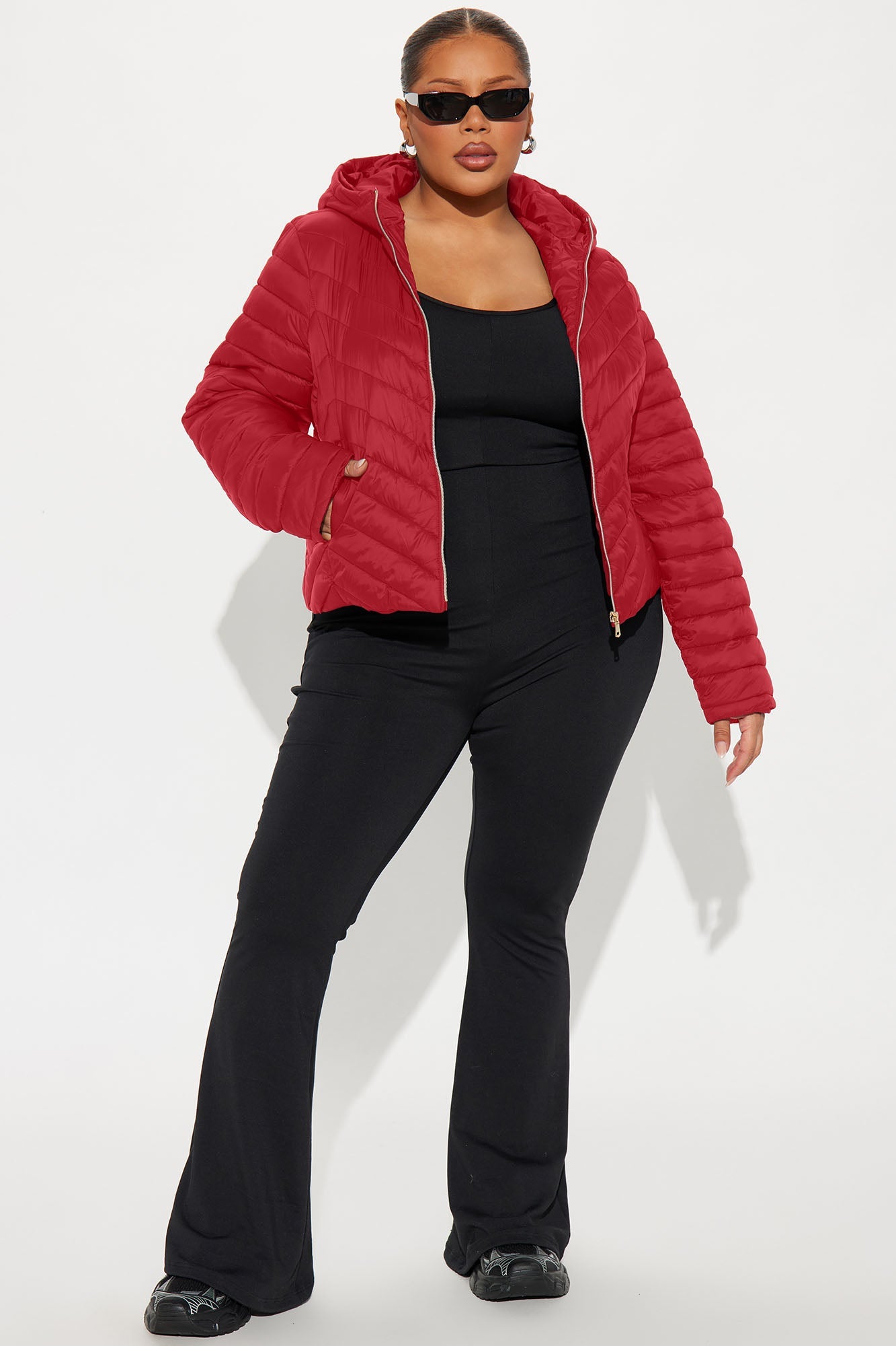 Cold Times Puffer Jacket - Red