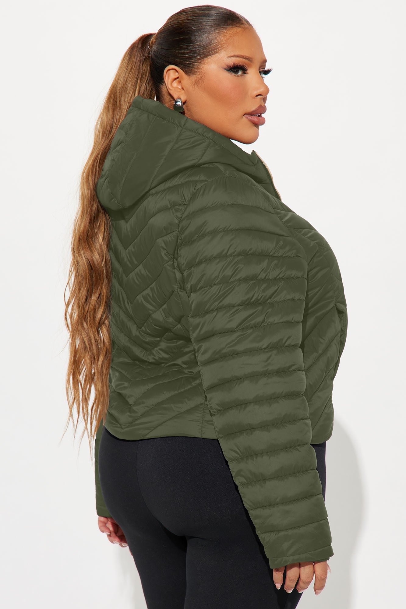 Cold Times Puffer Jacket - Olive