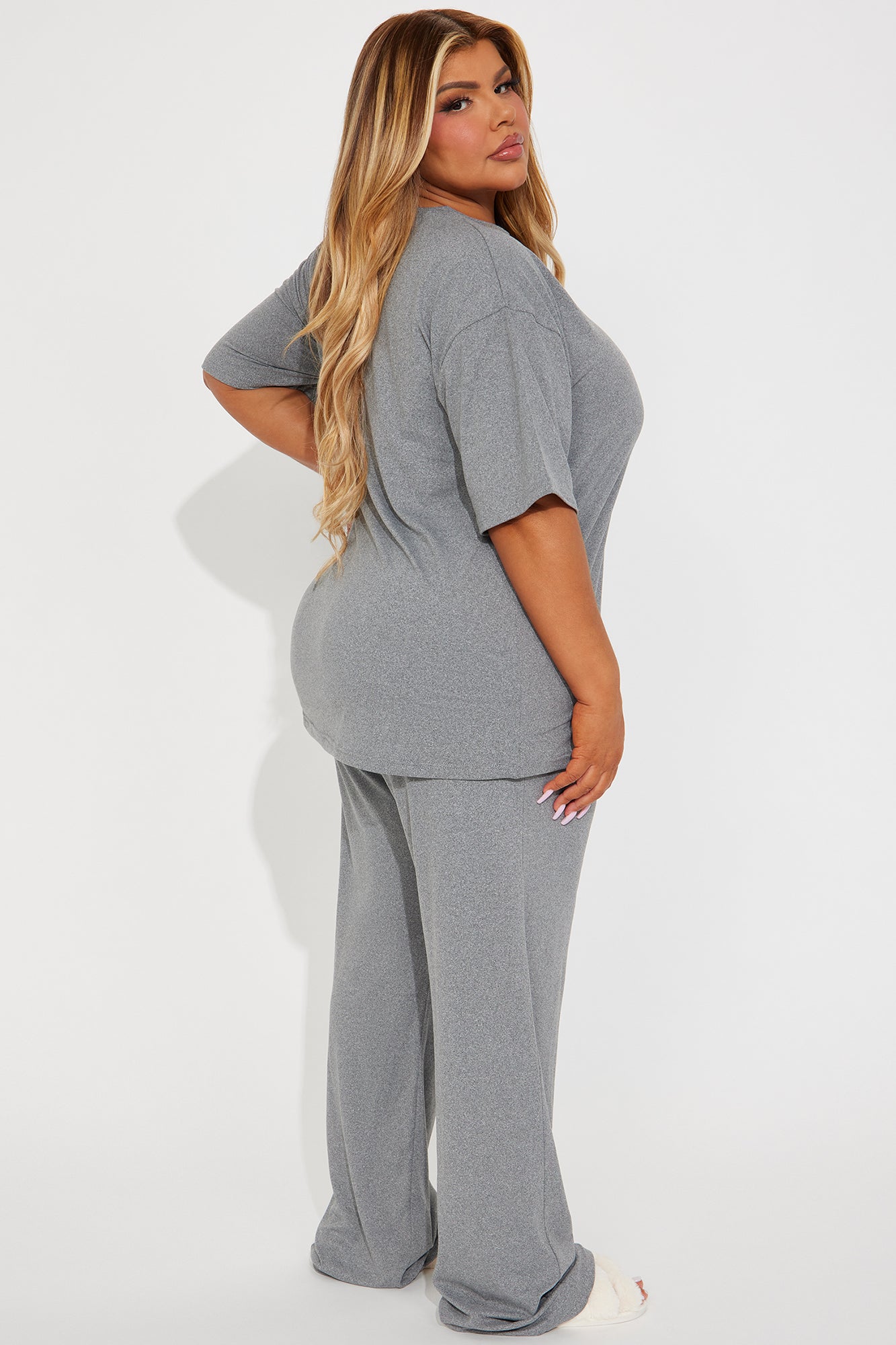 Relax Mood PJ Pant Set - Heather Grey