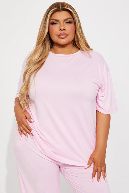 Relax Mood PJ Pant Set - Pink