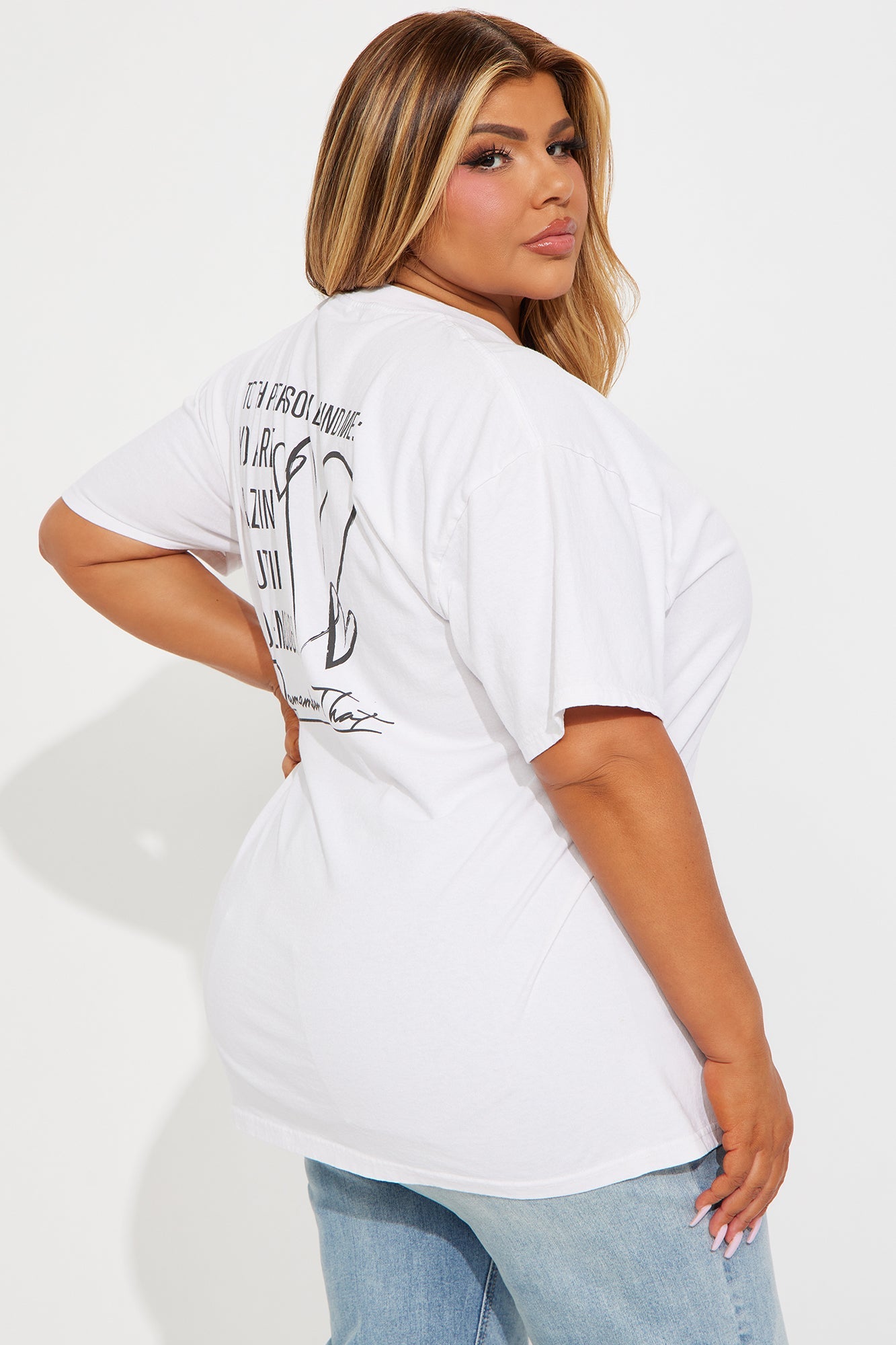 To The Person Behind Me Washed Tee - White