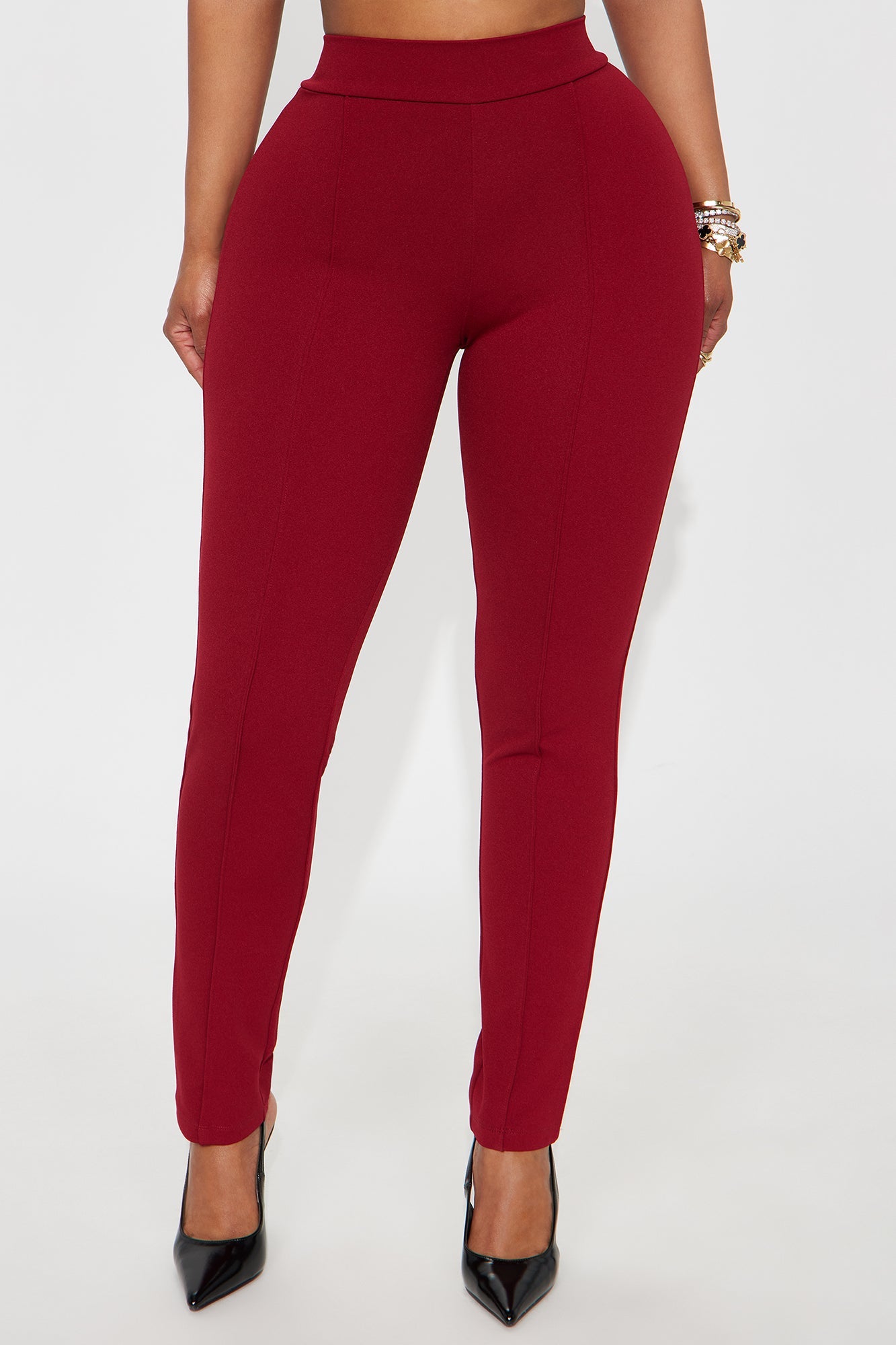 Vicky Skinny Pant - Burgundy