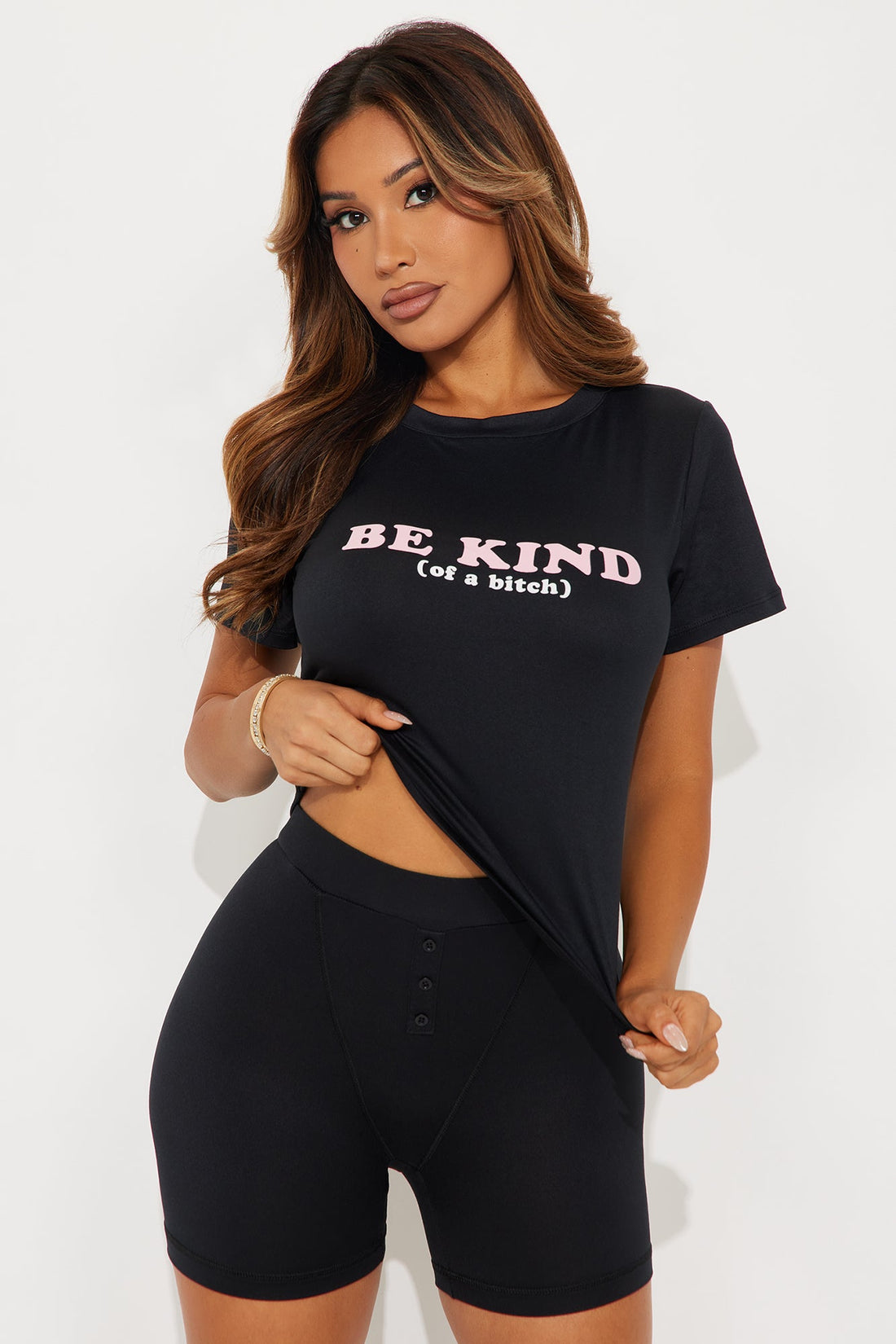 Always Be Kind PJ Boxer Short - Black
