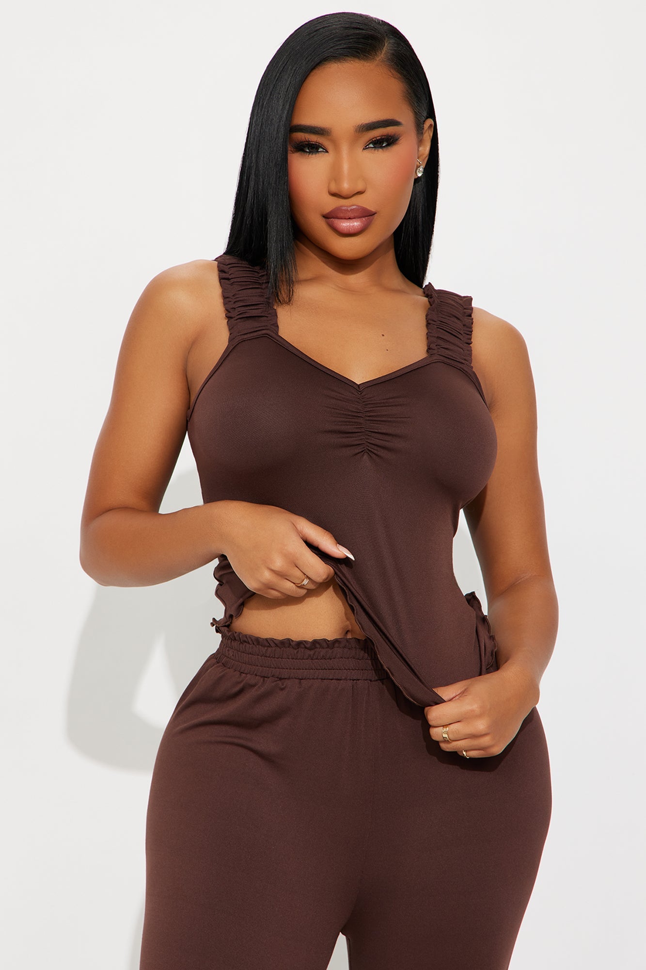All A Dream PJ Pant Set - Chocolate