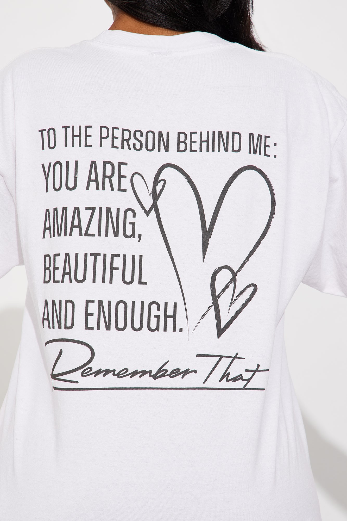 To The Person Behind Me Washed Tee - White