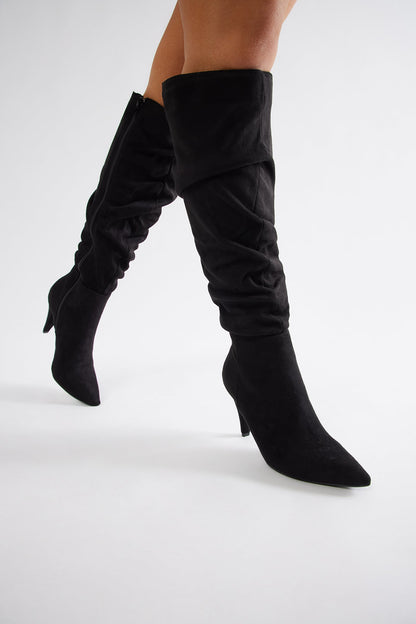 Stockholm Knee High Boots - Black