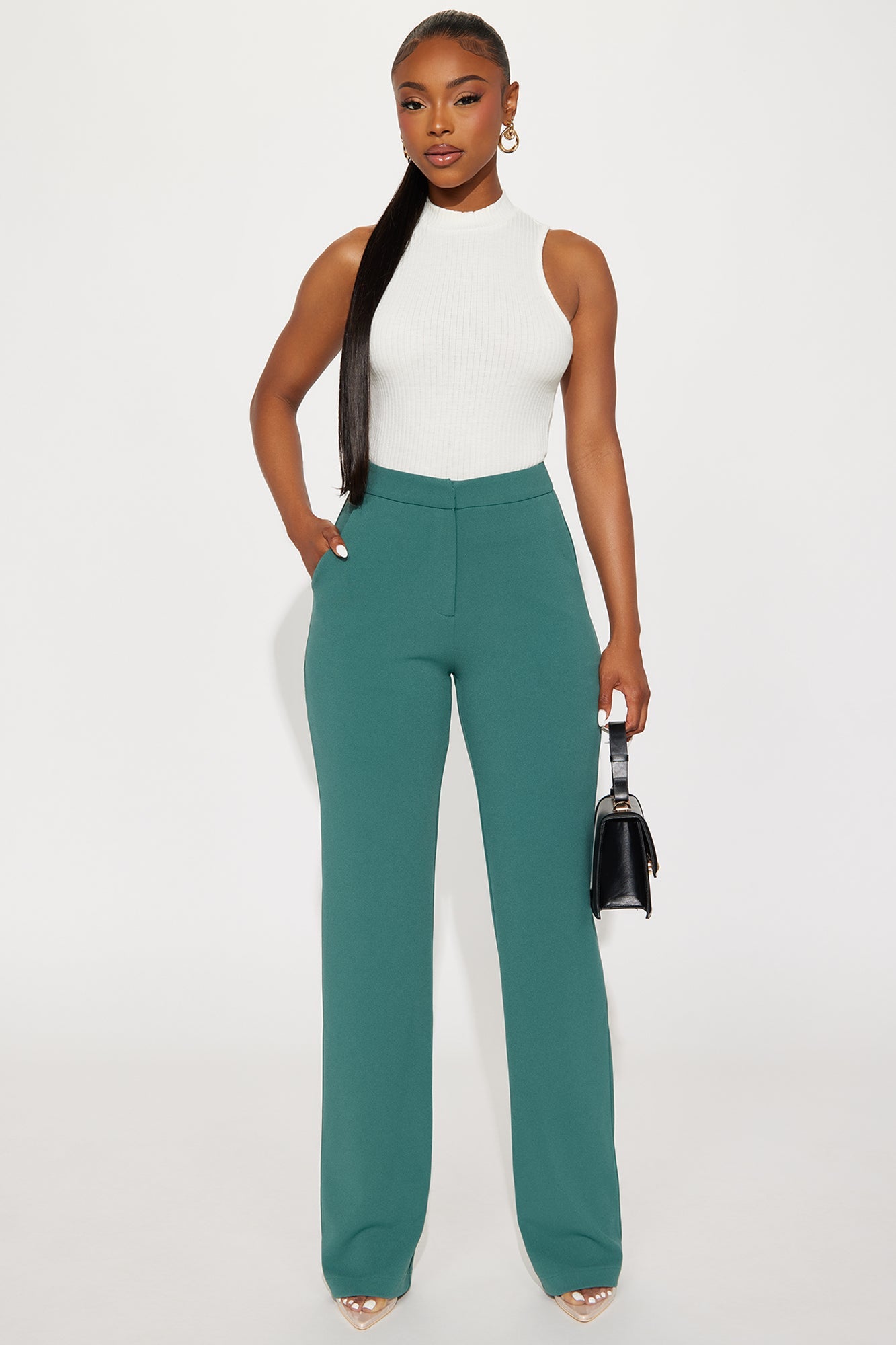 Core Competency Straight Leg Trouser - Jade