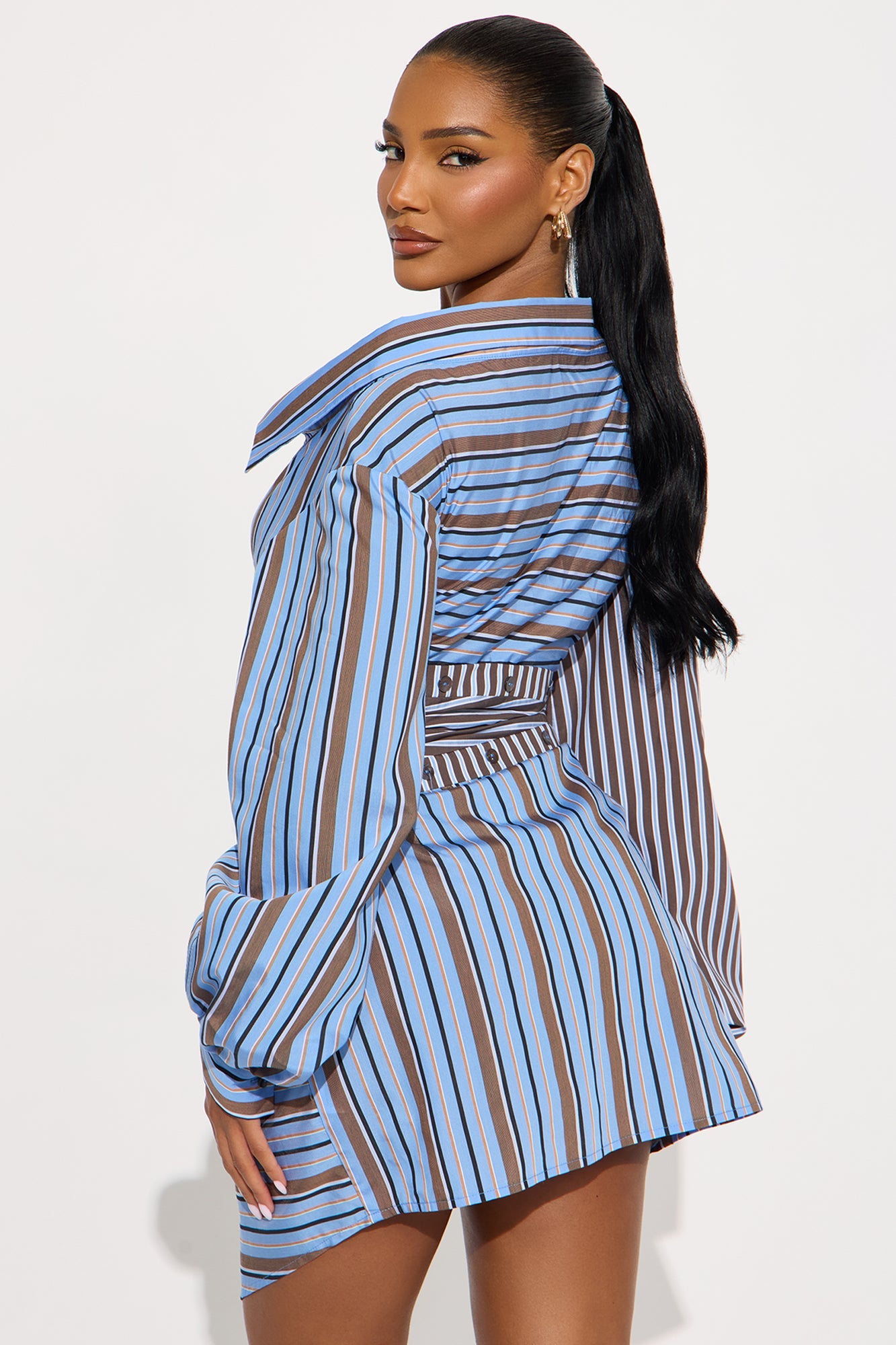 Independent Gal Mini Dress - Blue/combo
