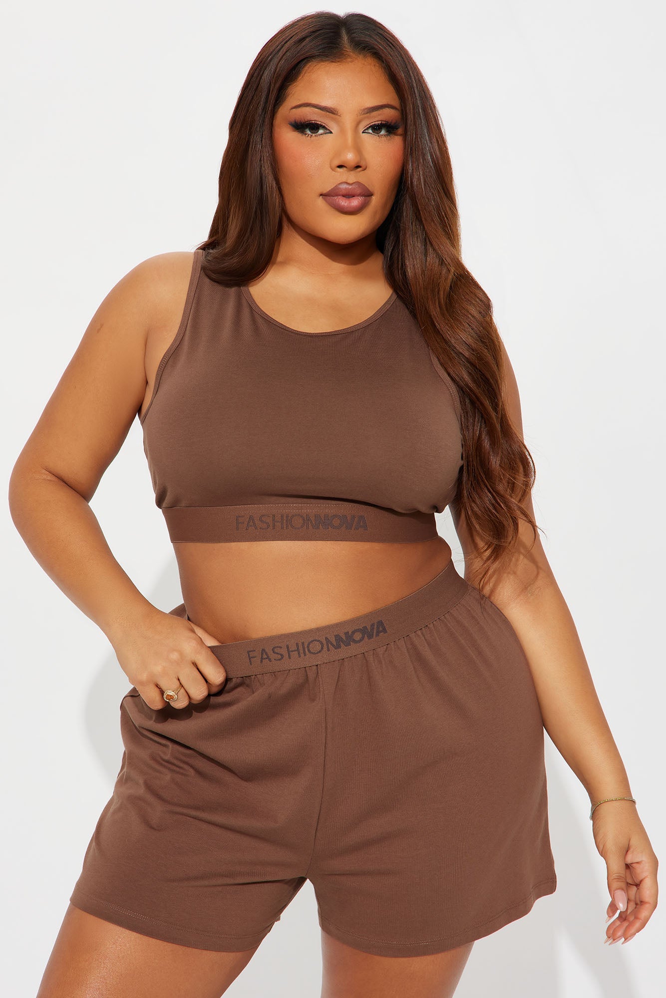FN Mood Loose Cotton Boxer - Chocolate