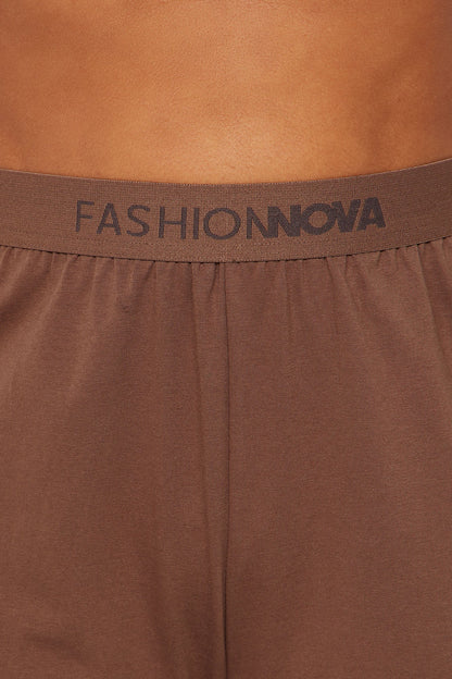 FN Mood Loose Cotton Boxer - Chocolate