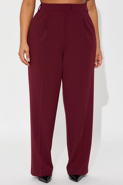 Mission Accomplished Trouser - Burgundy