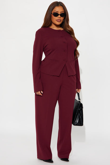 Mission Accomplished Trouser - Burgundy