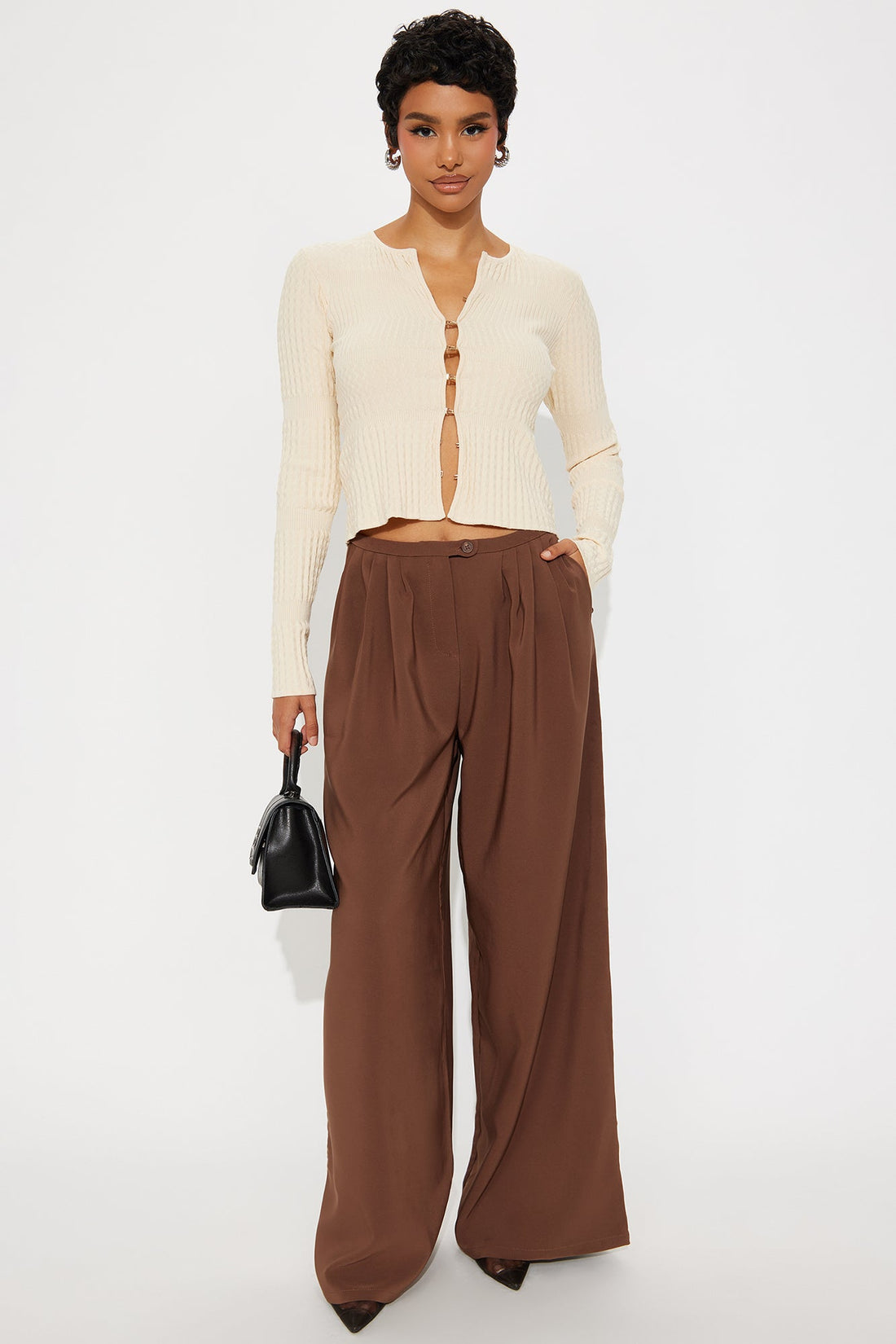 Office Meetings Trouser Pant 31″ - Chocolate