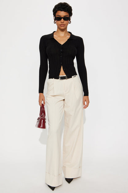 Bring Me Coffee Cardigan - Black
