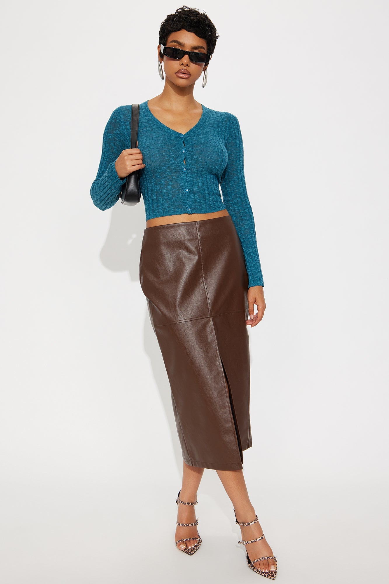 The Joanna Cardigan Top - Teal