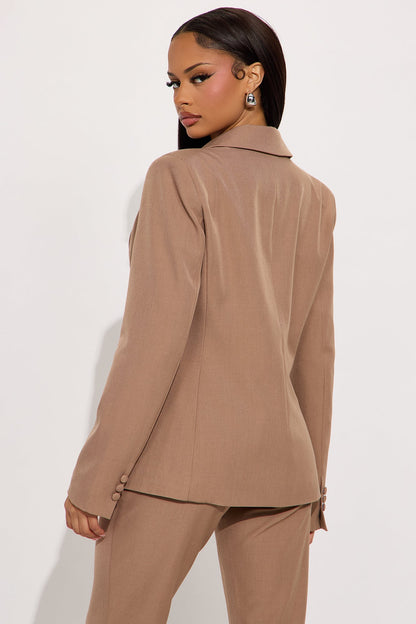 Breaking Even Blazer - Chestnut