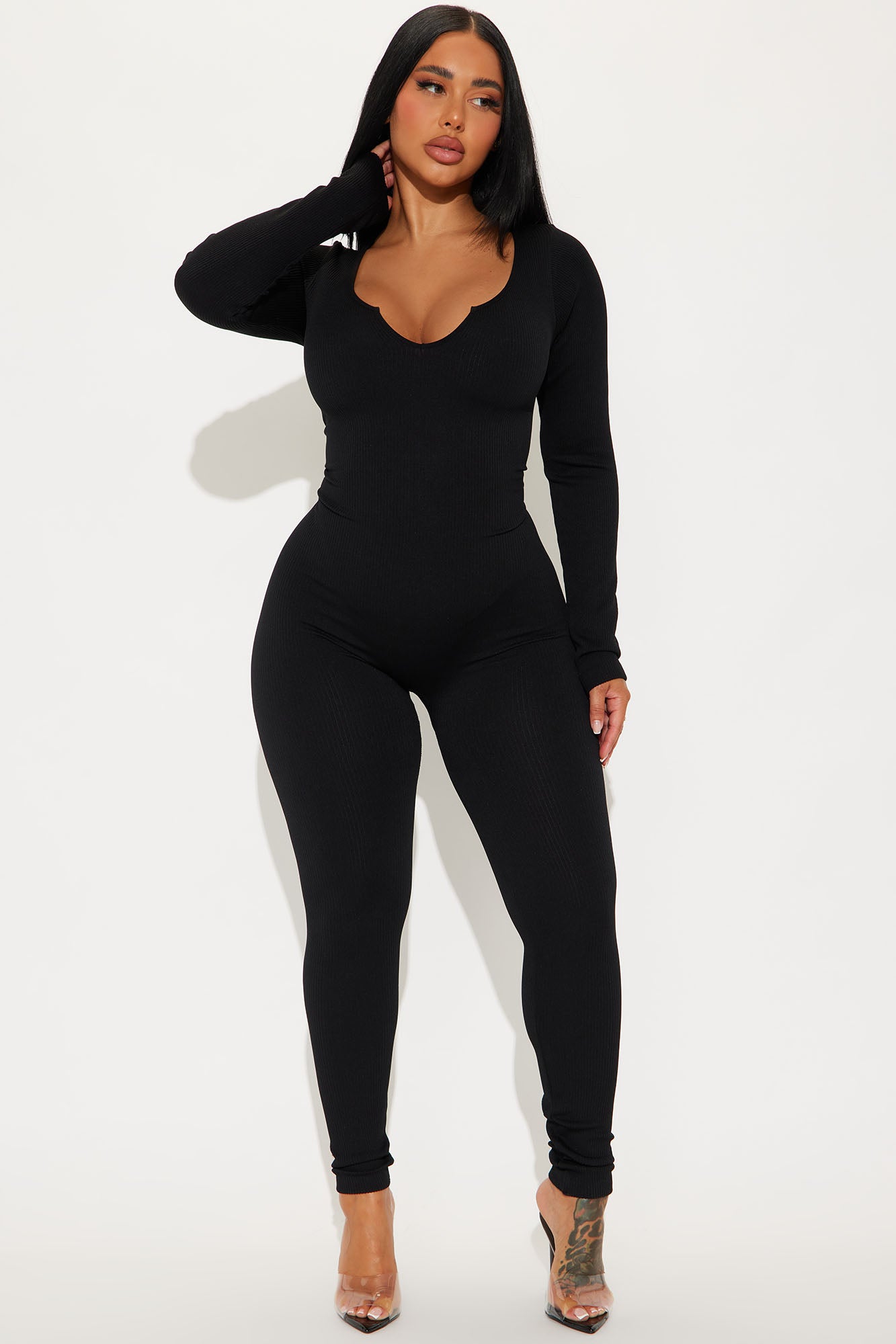Giada Seamless Jumpsuit - Black