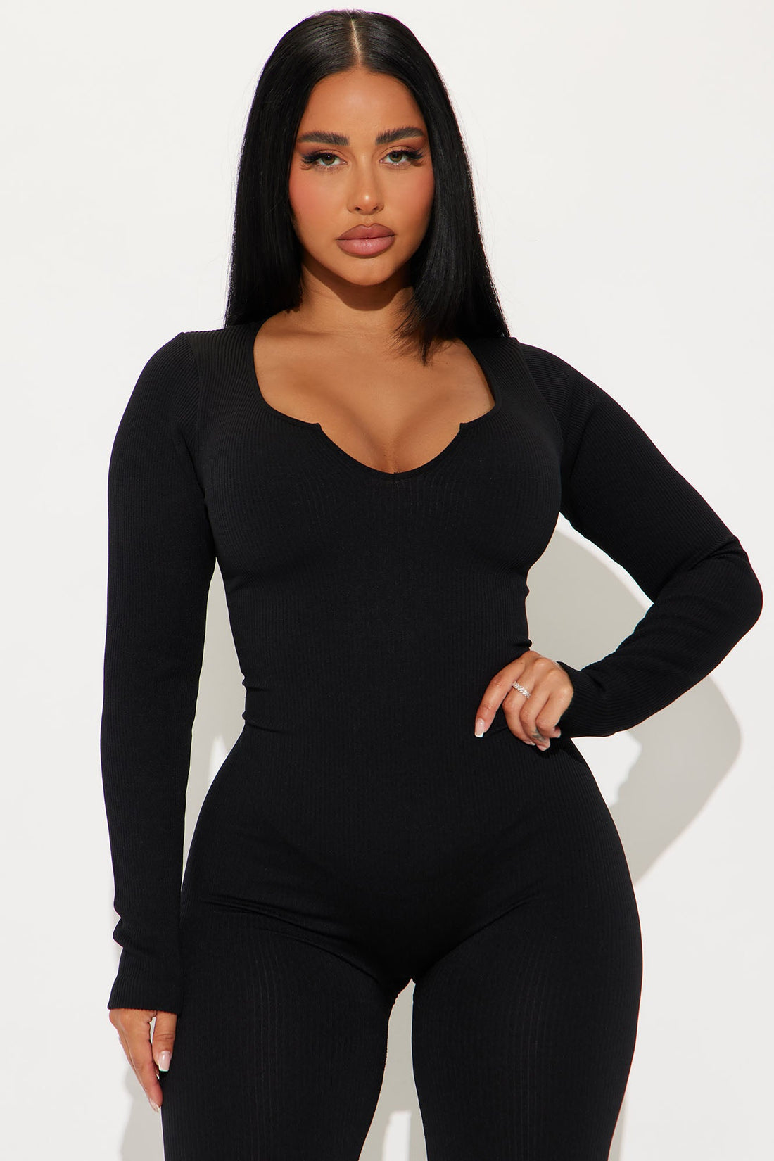 Giada Seamless Jumpsuit - Black