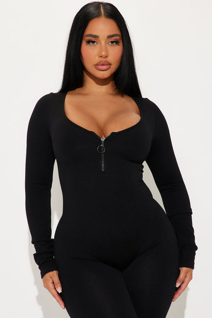 Sonaya Seamless Jumpsuit - Black