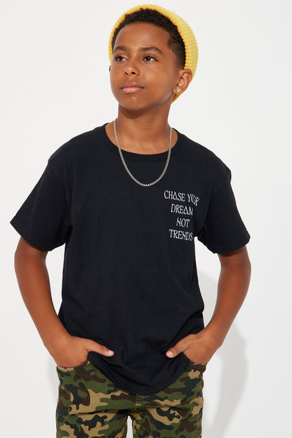 Mini Chase Your Dreams Short Sleeve Tee - Black