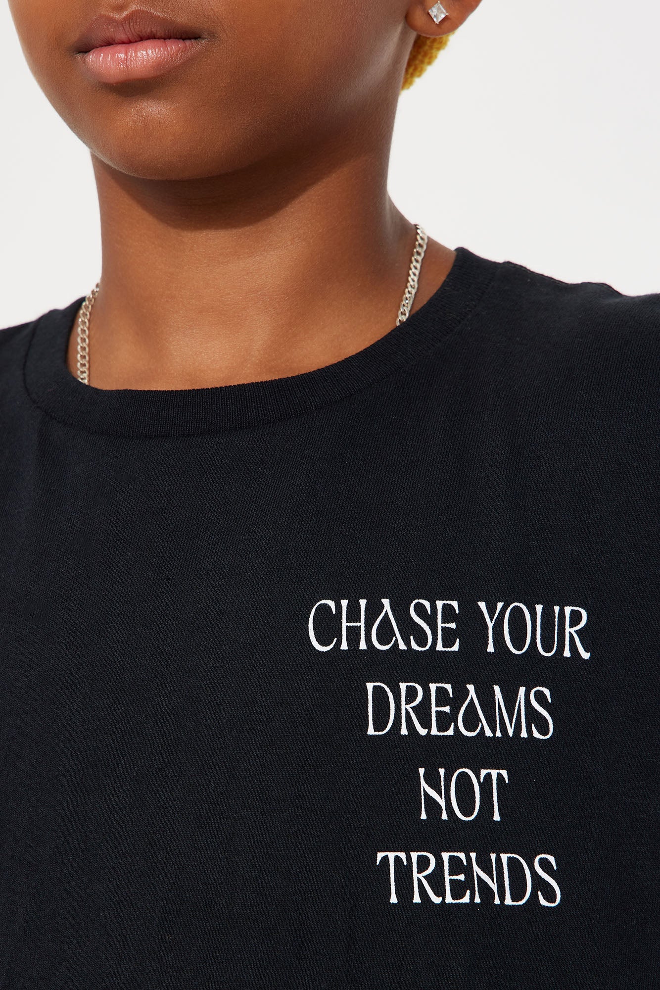 Mini Chase Your Dreams Short Sleeve Tee - Black