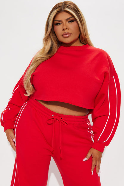 Almost The Weekend Lounge Top - Red
