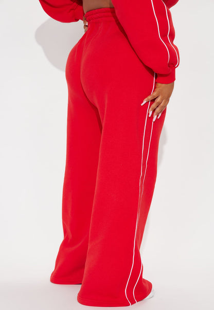Almost The Weekend Lounge Pant - Red