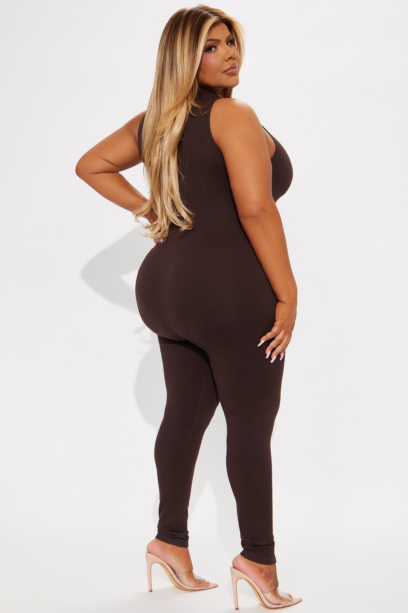 Johanna Seamless Jumpsuit - Brown