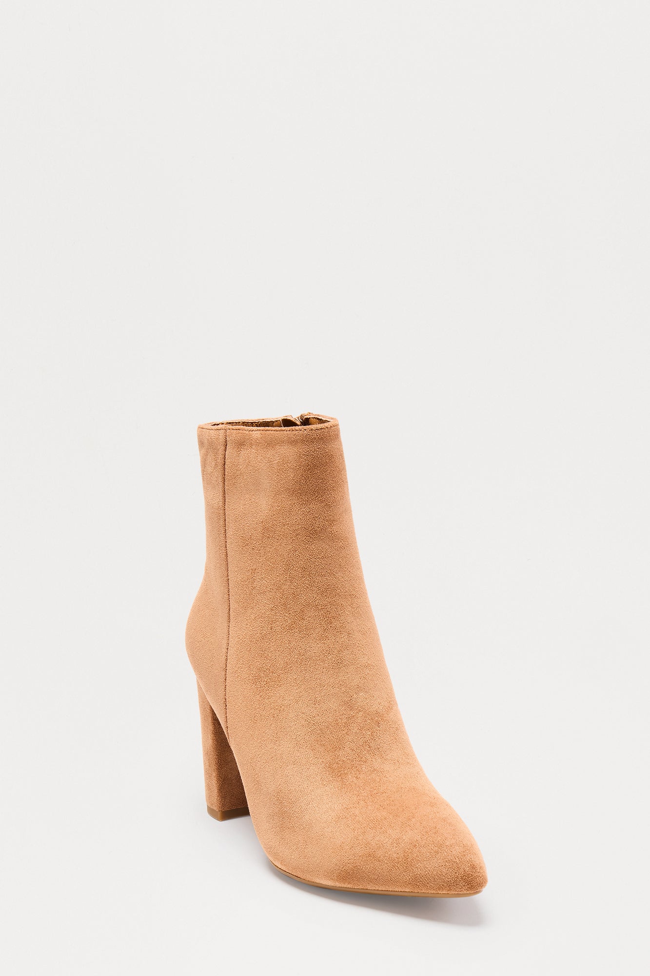 Park Faux Suede Booties - Camel