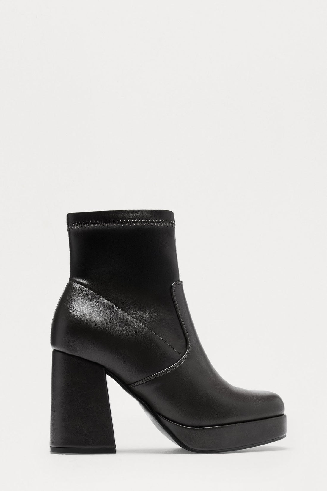 Rebel Platform Booties - Black
