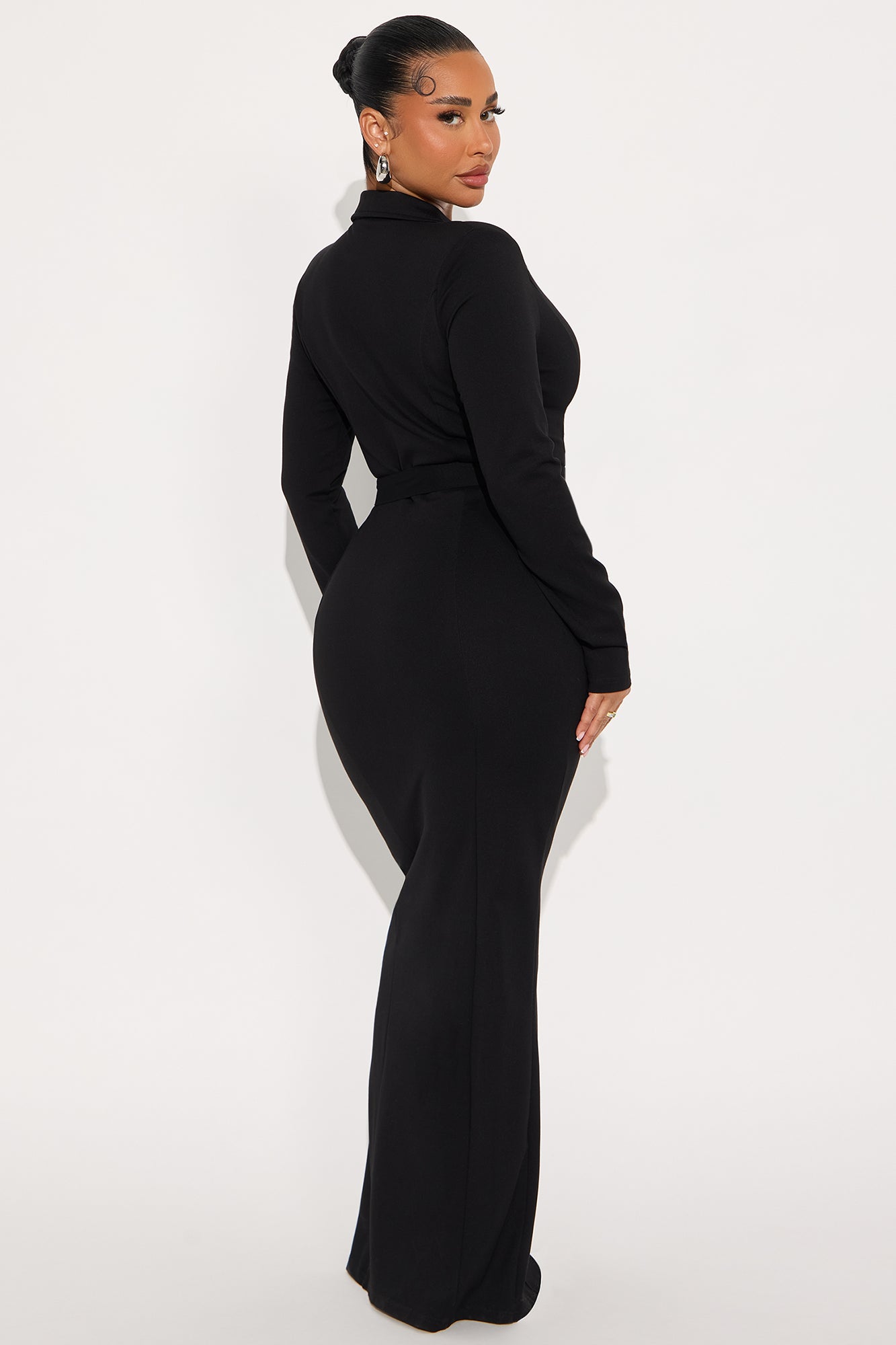 Twilla Tie Waist Maxi Dress - Black