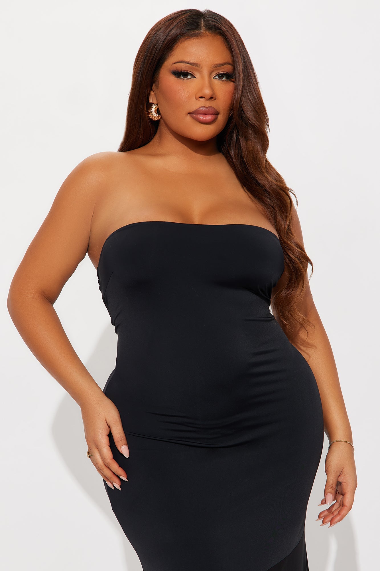 Still Love Me Strapless Maxi Dress - Black