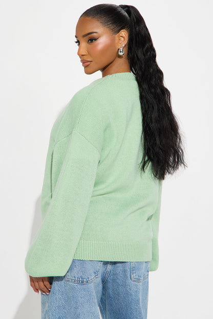 Autumn Feels Sweater - Sage