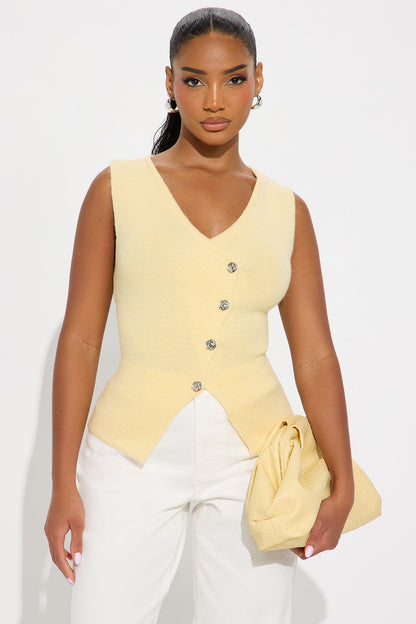 My Comfort Place Hardware Vest - Butter Yellow