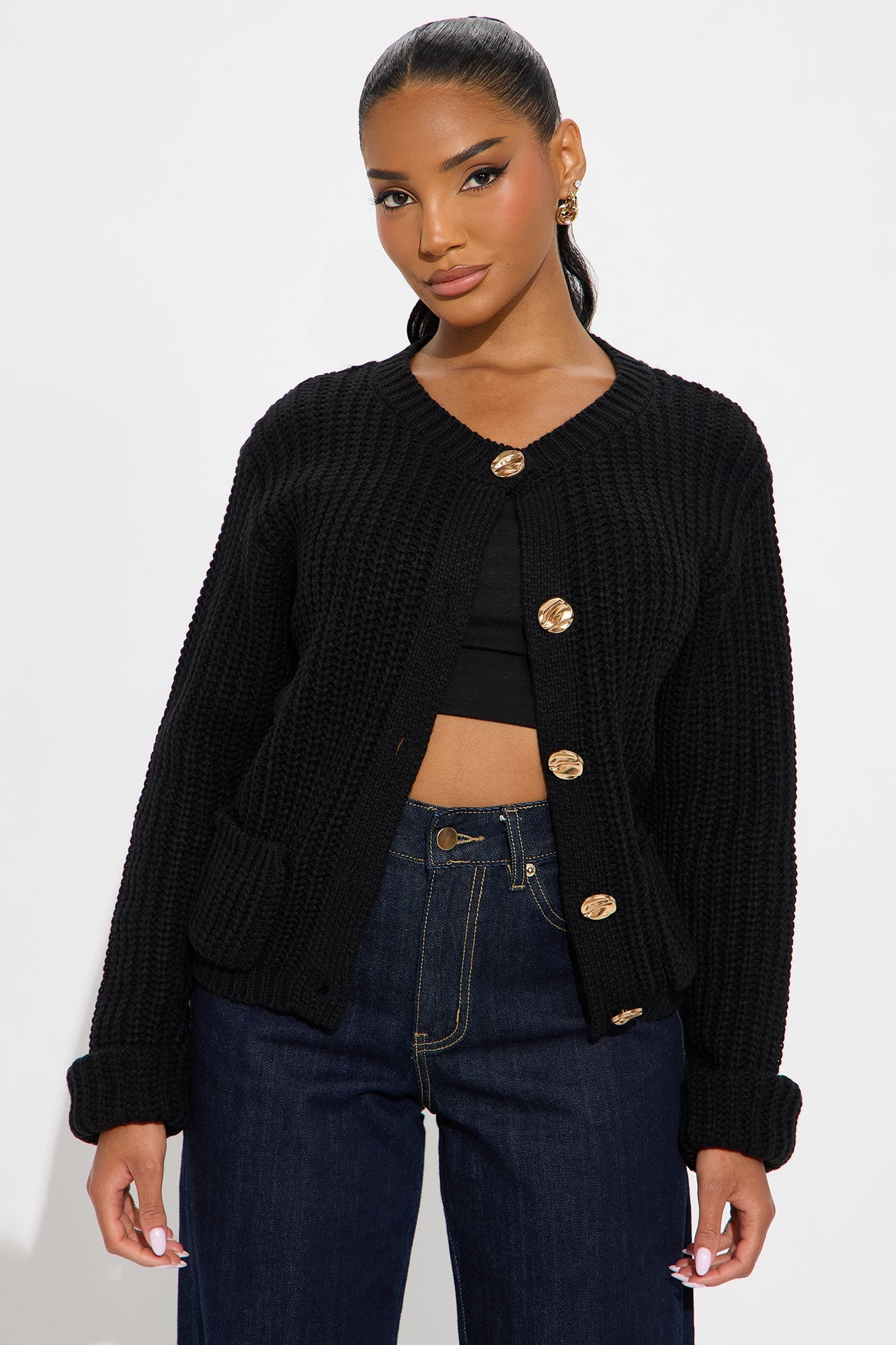 Bring Me Hot Cocoa Cardigan - Black