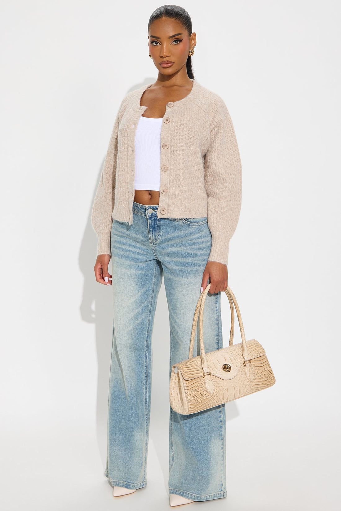 Weekend Getaway Cardigan - Beige