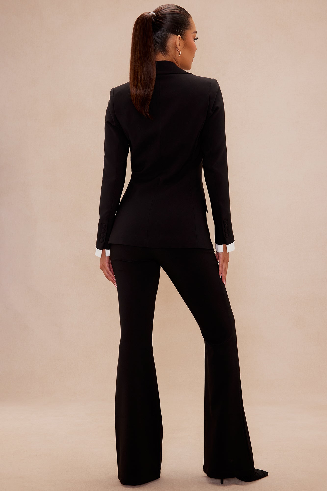 Saria Blazer Suit Set - Black