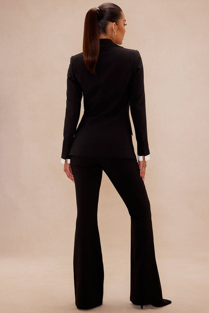 Saria Blazer Suit Set - Black