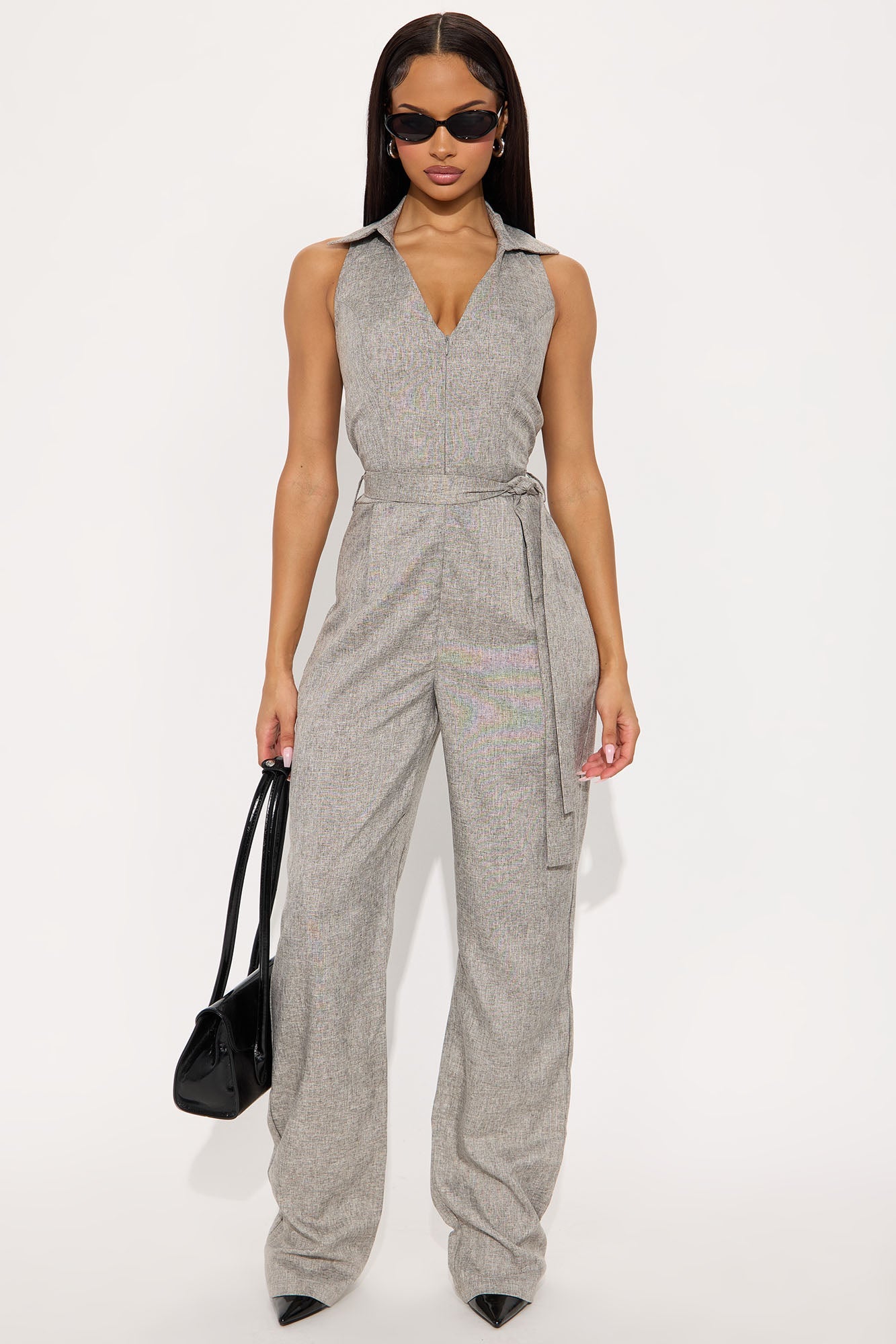 Ingrid Linen Jumpsuit - Taupe