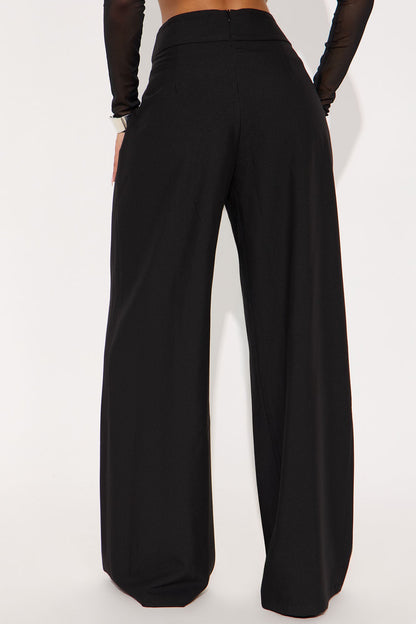 Different Standards Wide Leg Trouser Pant - Black