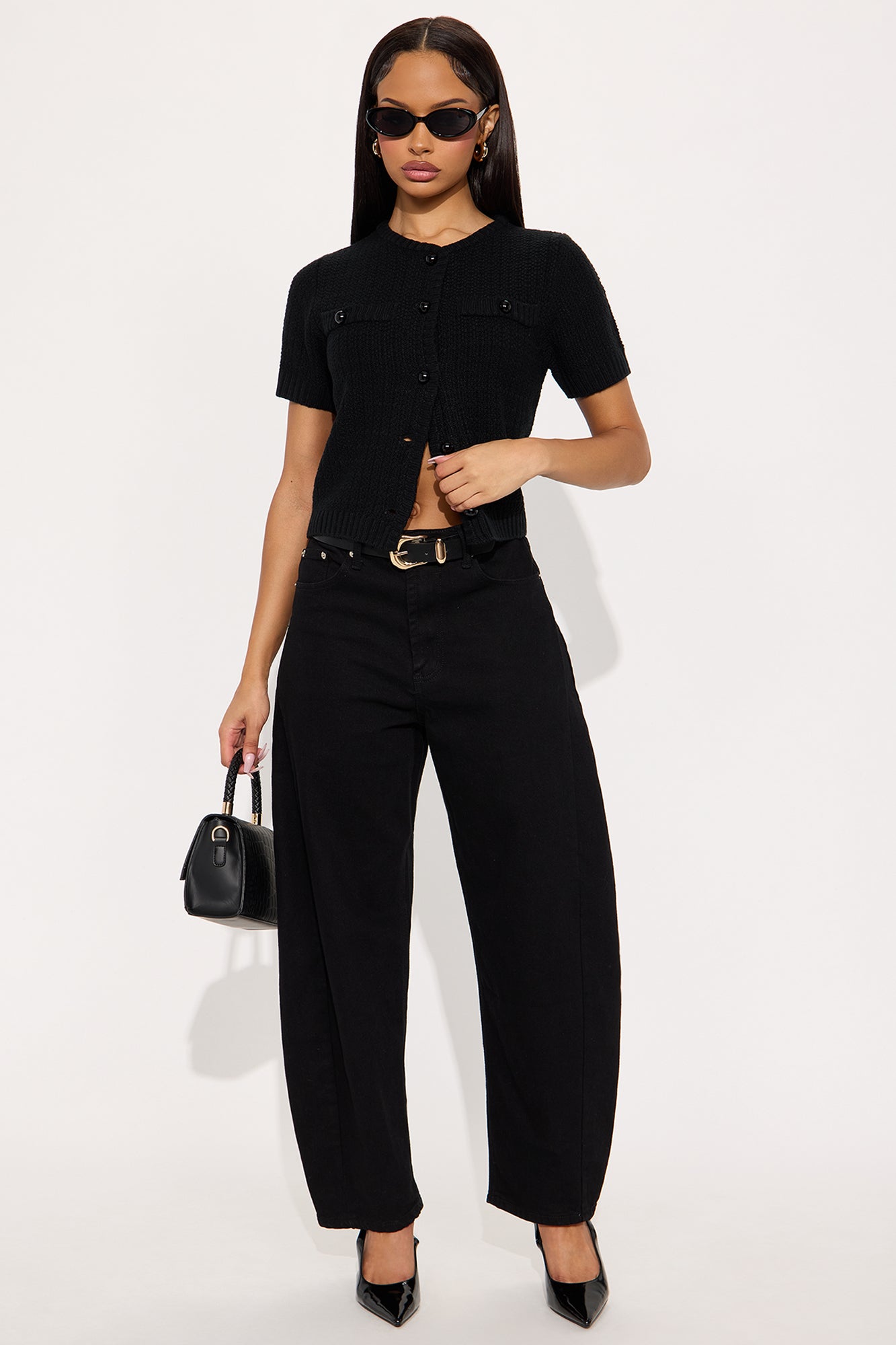 High Tea Girl Cardigan - Black