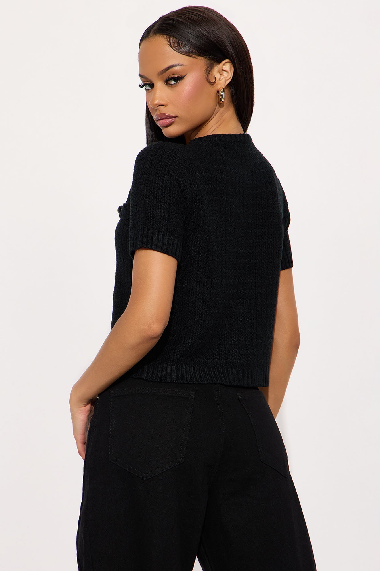 High Tea Girl Cardigan - Black