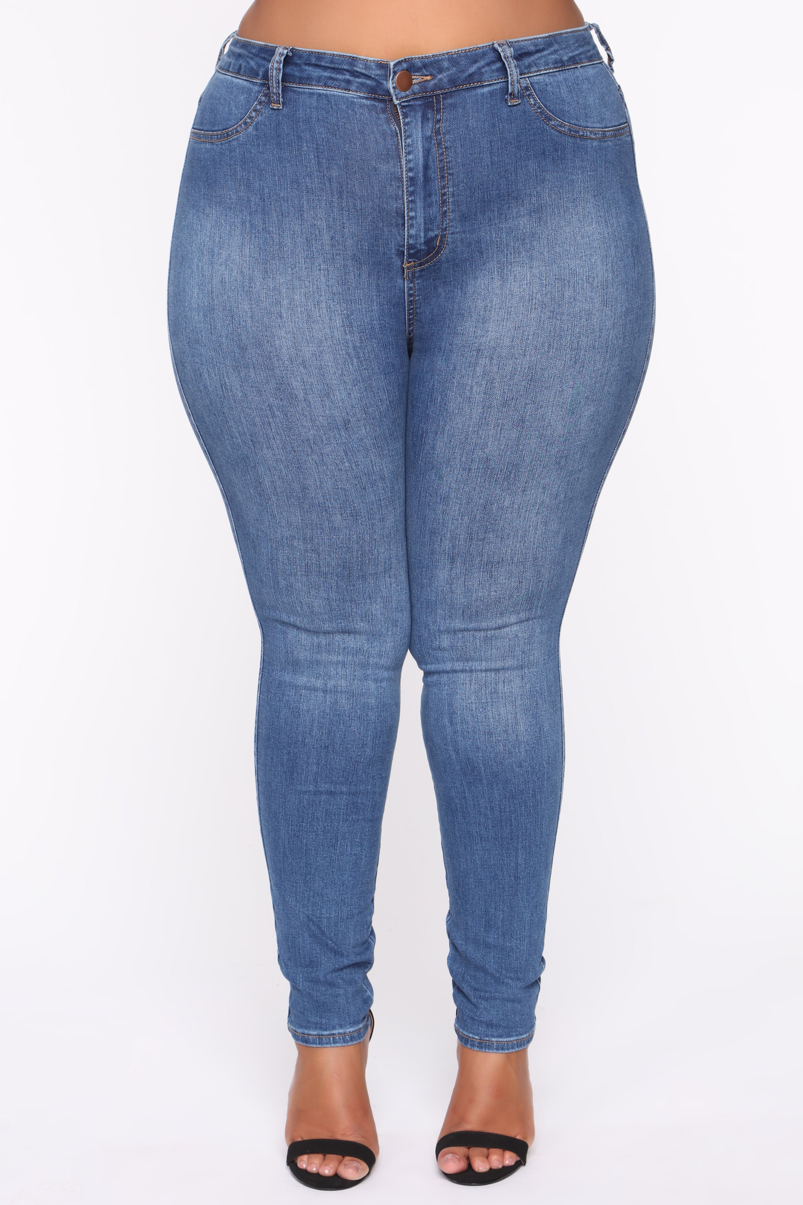 Luxe High Waist Skinny Jeans - Medium