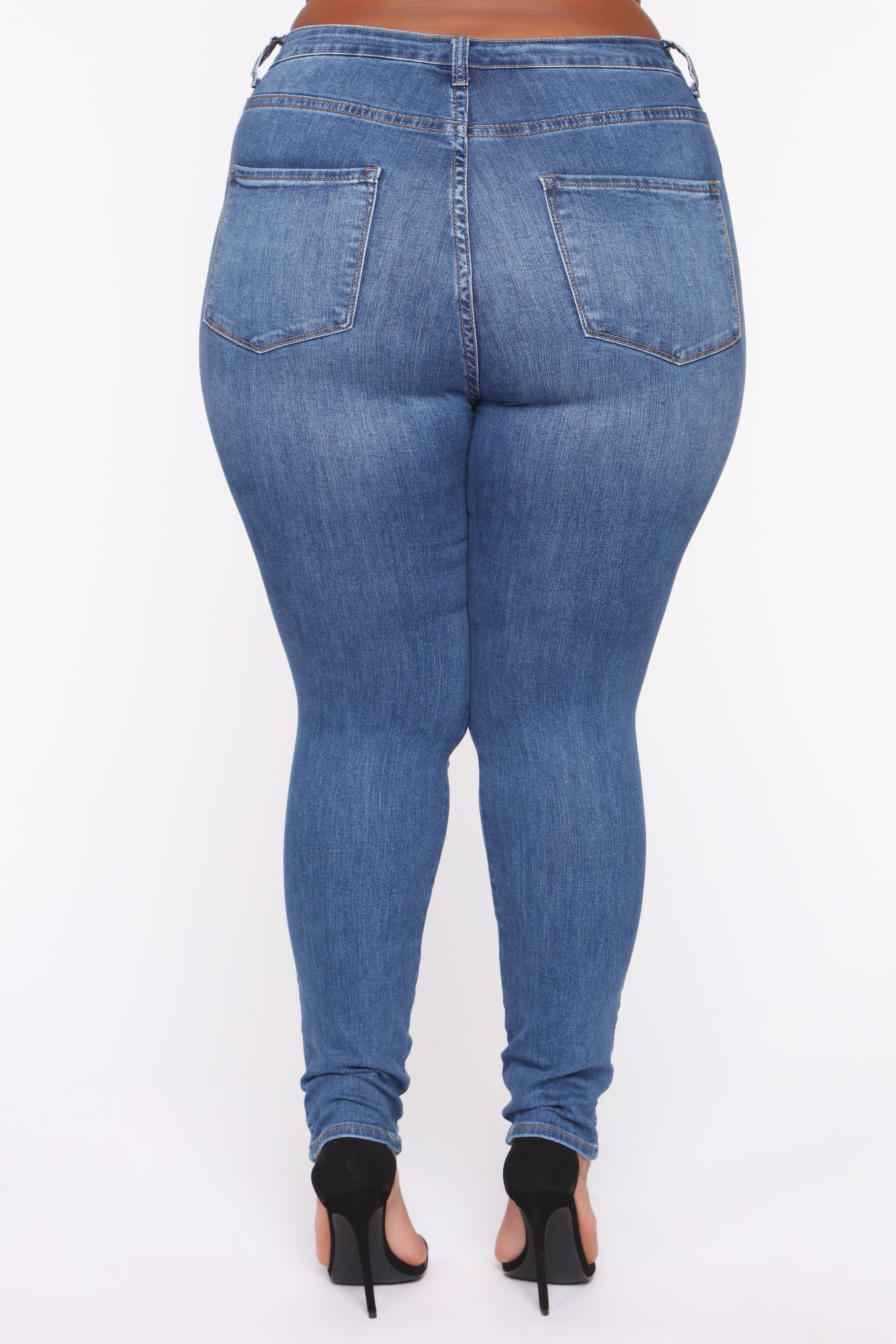 Luxe High Waist Skinny Jeans - Medium