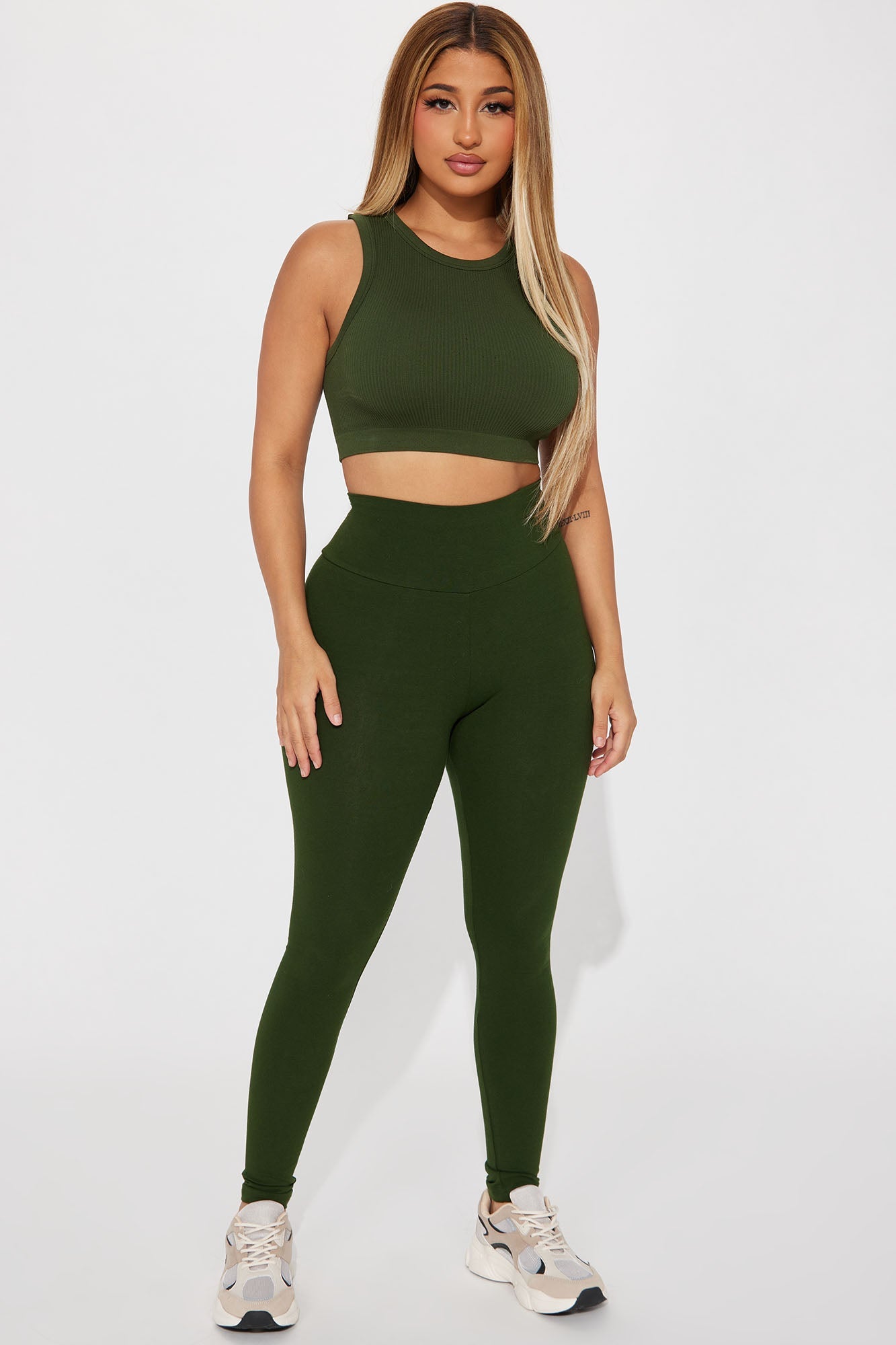 Running Around High Rise Legging - Hunter