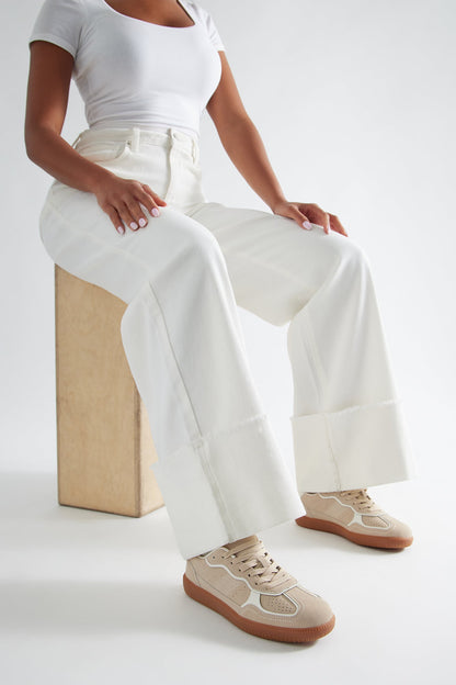 Polo Lace Up Sneakers - Beige