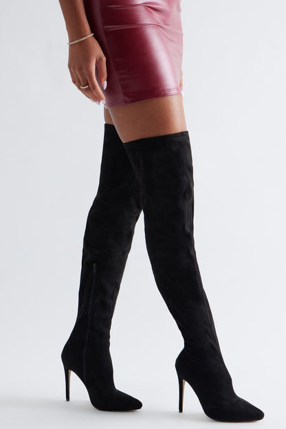 Impress You Over The Knee Boots - Black